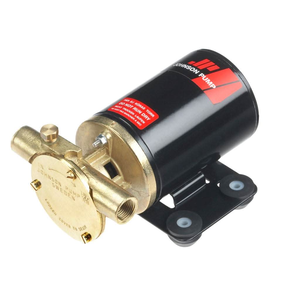 Johnson Pump F3B-19 12V multi-purpose utility pump with 5.5GPM capacity and bronze body