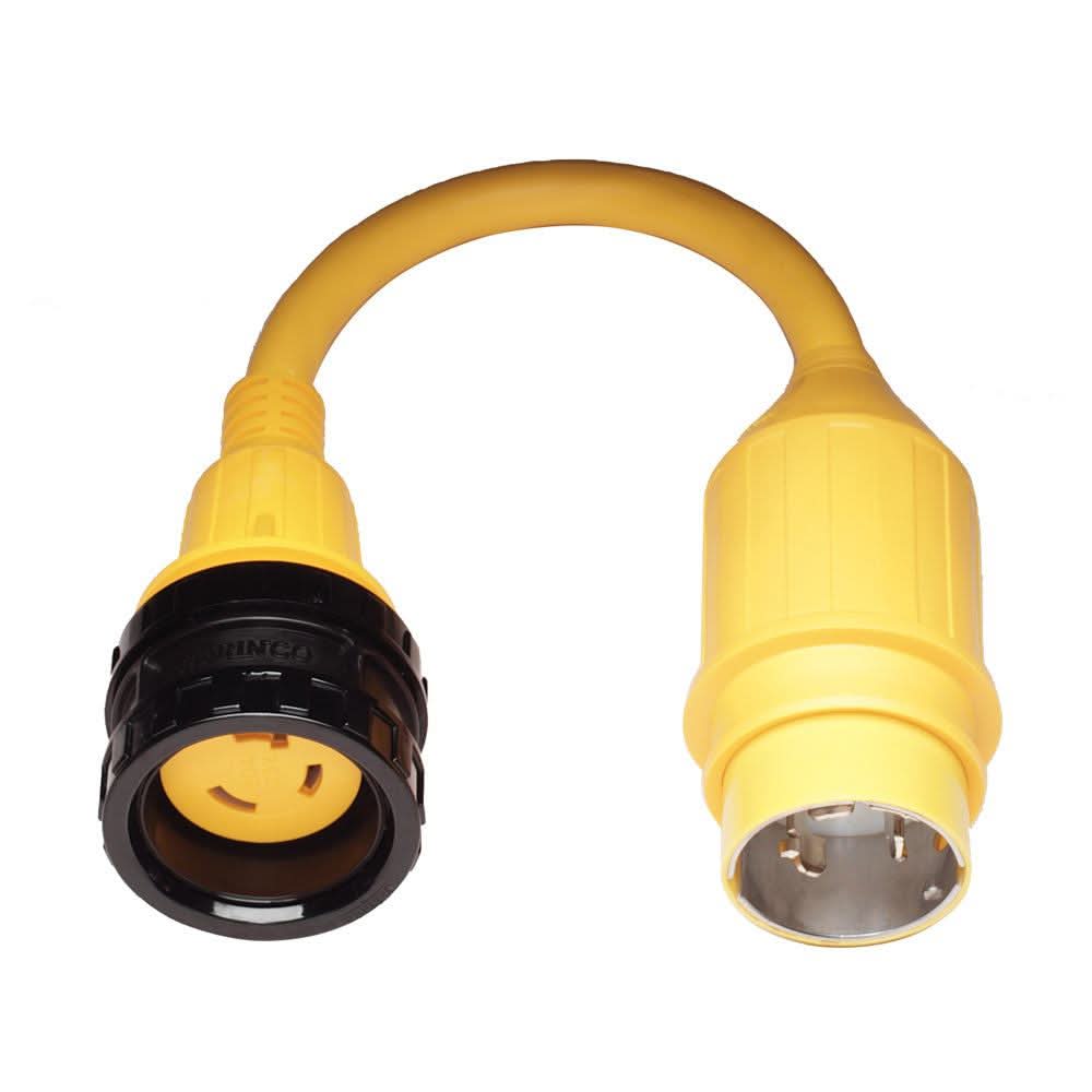 Marinco Pigtail Adapter 30A Locking to 50A Locking waterproof electrical cord adapter