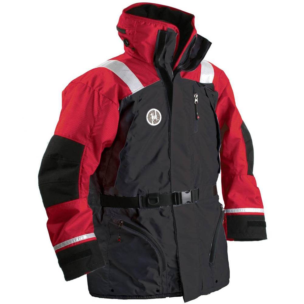 First Watch AC-1100 flotation coat red and black XXL with USCG Type III PFD approved design