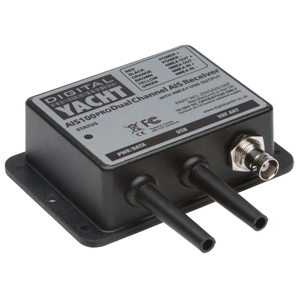 Digital Yacht AIS100P Pro dual channel AIS USB receiver with VHF antenna connector and USB output