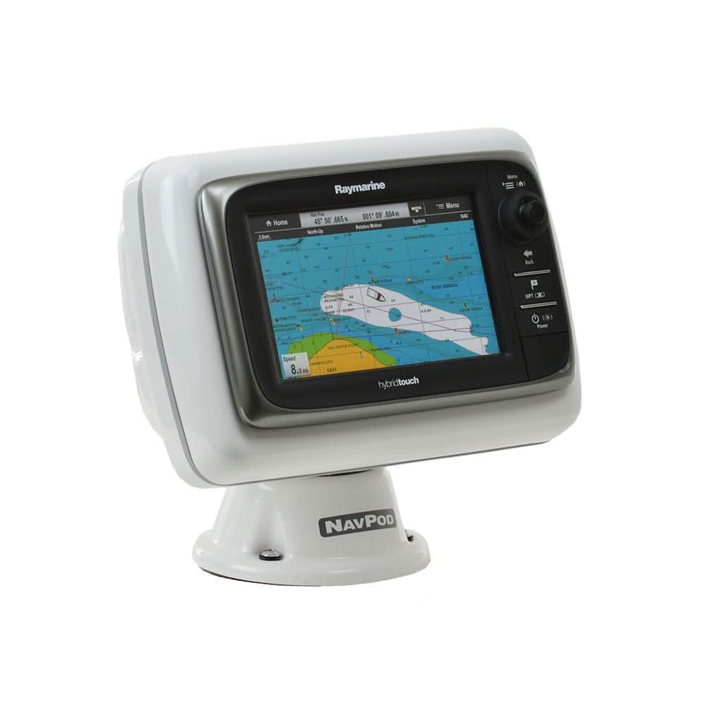 NavPod PP4402 PowerPod Precut mounting for Raymarine e7 fishfinder/chartplotter with watertight seal and swivel base