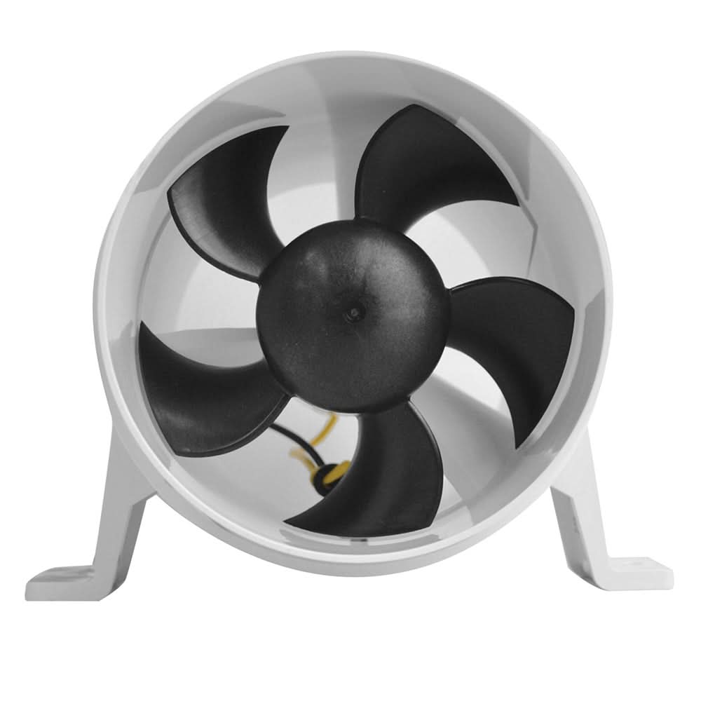 Attwood Turbo 4000 Series II Water-Resistant, In-Line Blower - 12V - White - 1749-4