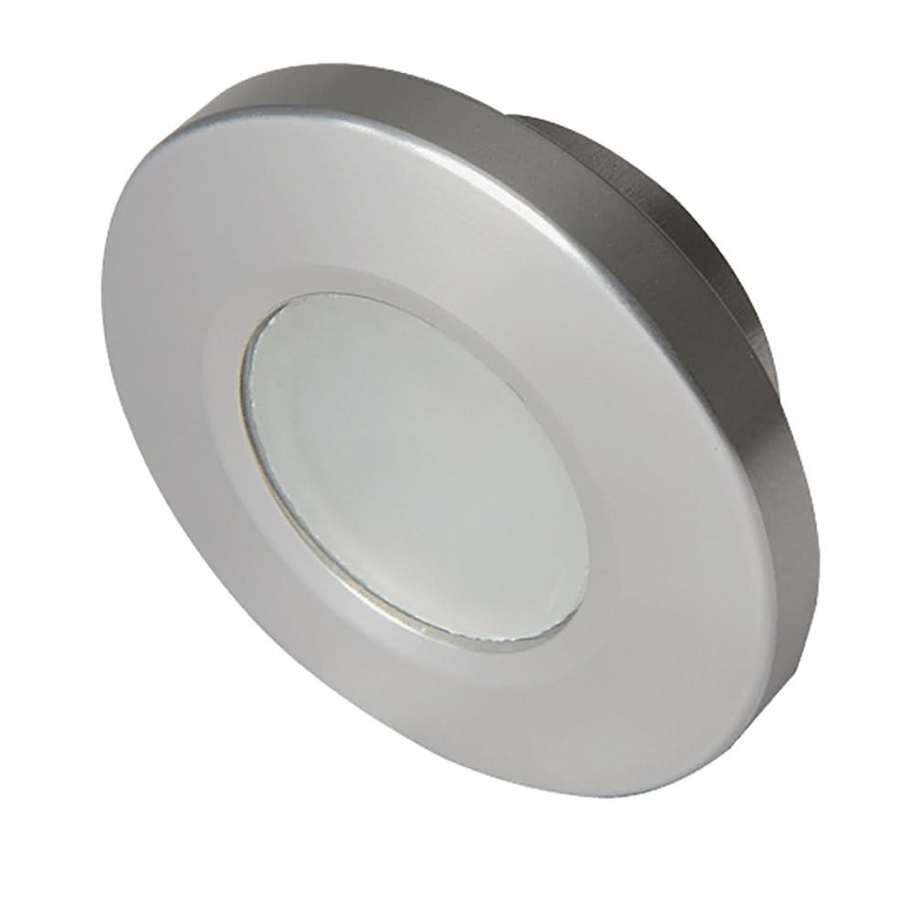 Lumitec Orbit - Flush Mount Down Light - Brushed Finish - 2-Color White/Red Dimming - 112502