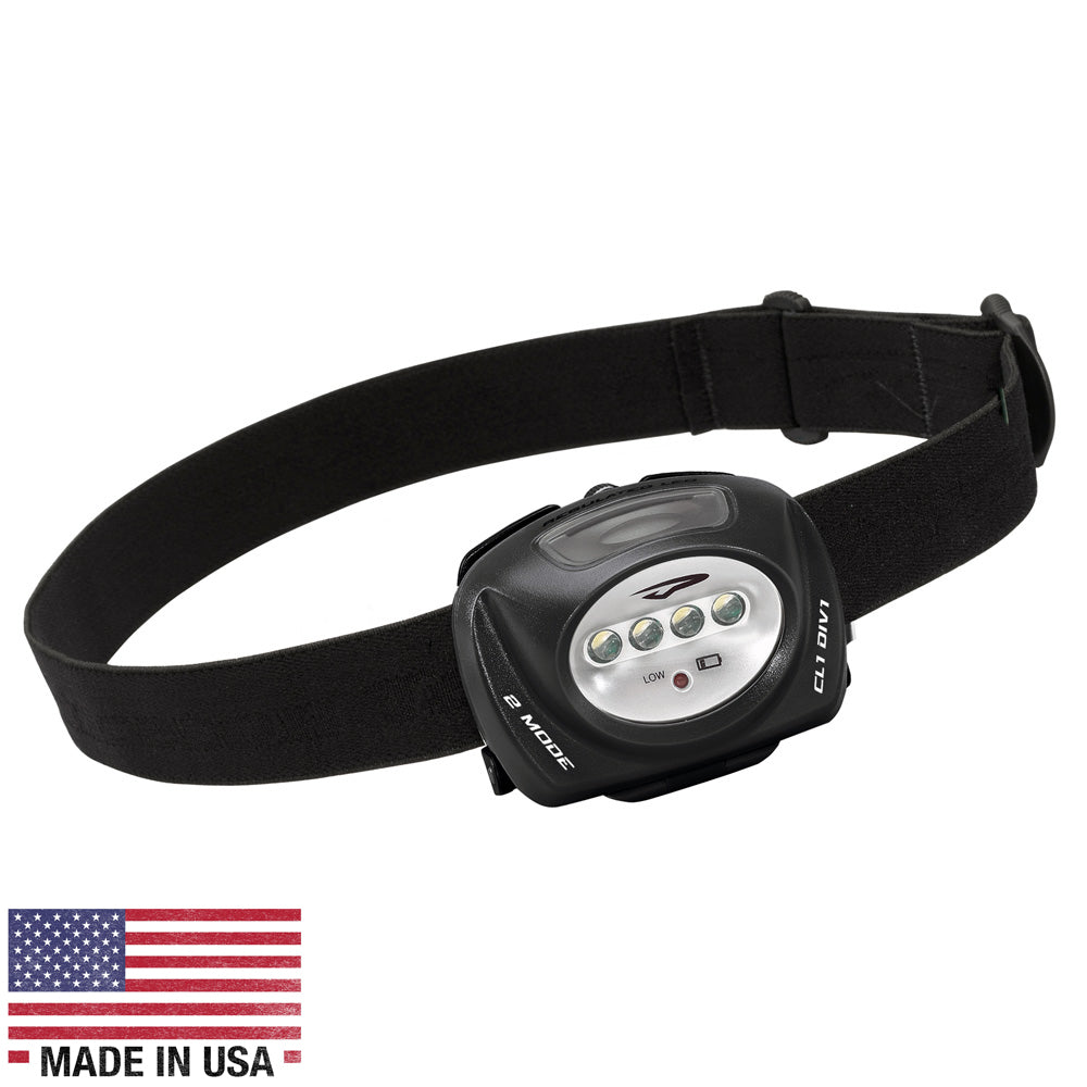 Princeton Tec QUAD II 78 Lumen Intrinsically Safe Headlamp - QUAD-II-BK