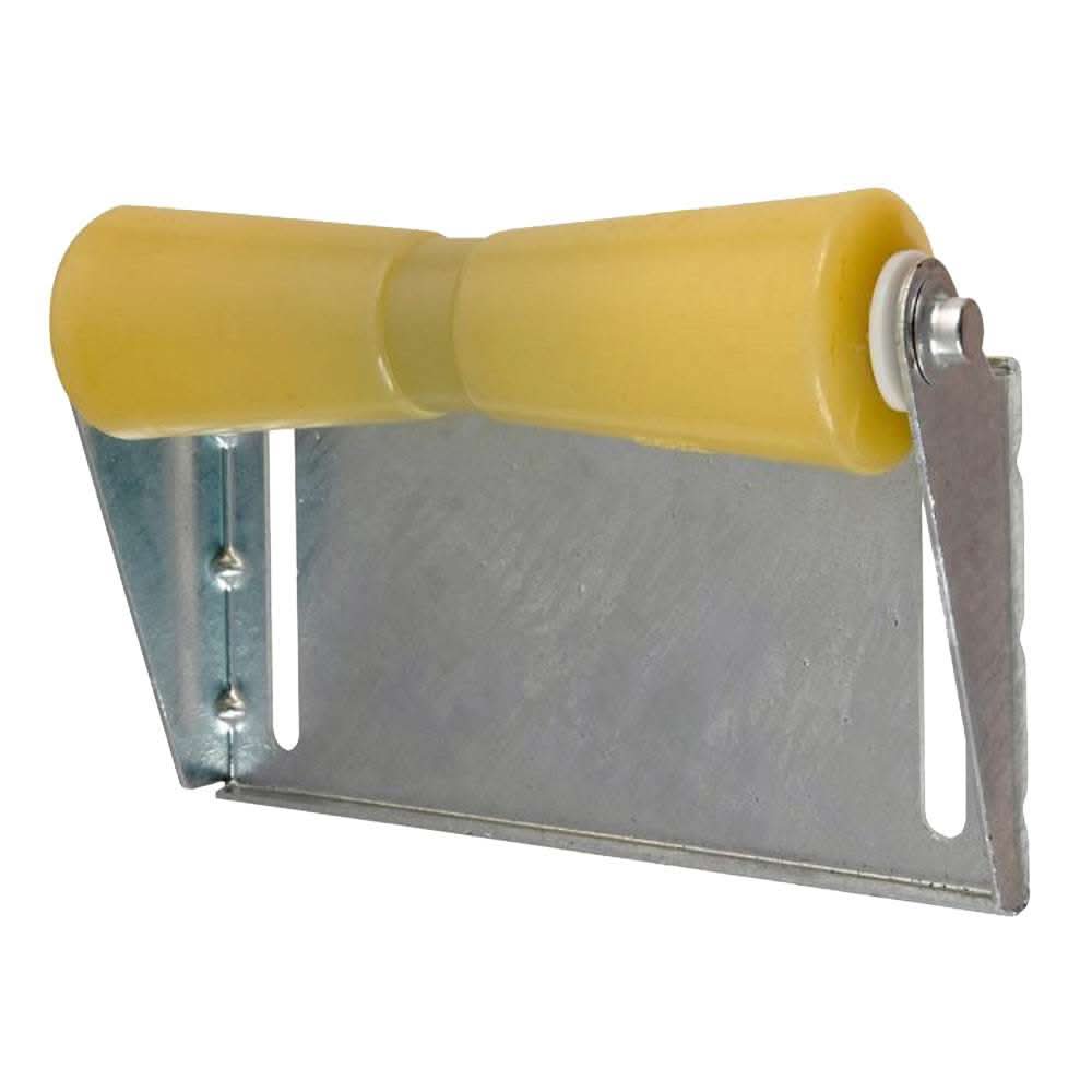 C.E. Smith Panel Bracket Assembly with yellow 12-inch TPR keel roller and galvanized steel bracket