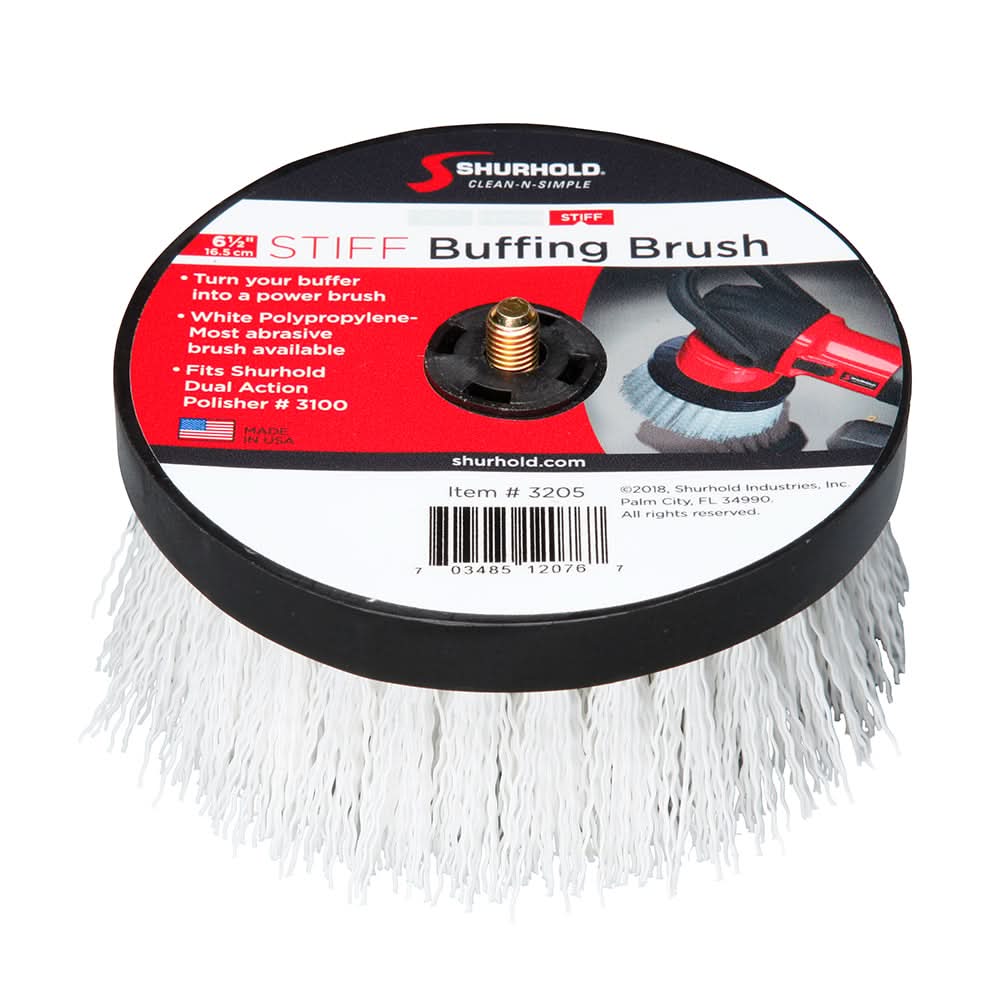 Shurhold 6-«" Stiff Brush f/Dual Action Polisher - 3205