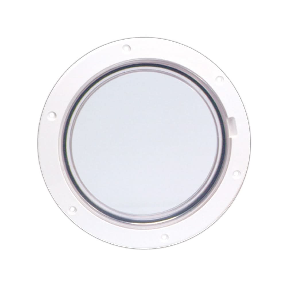 Beckson 6" Clear Center Pry-Out Deck Plate - White - DP61-W-C
