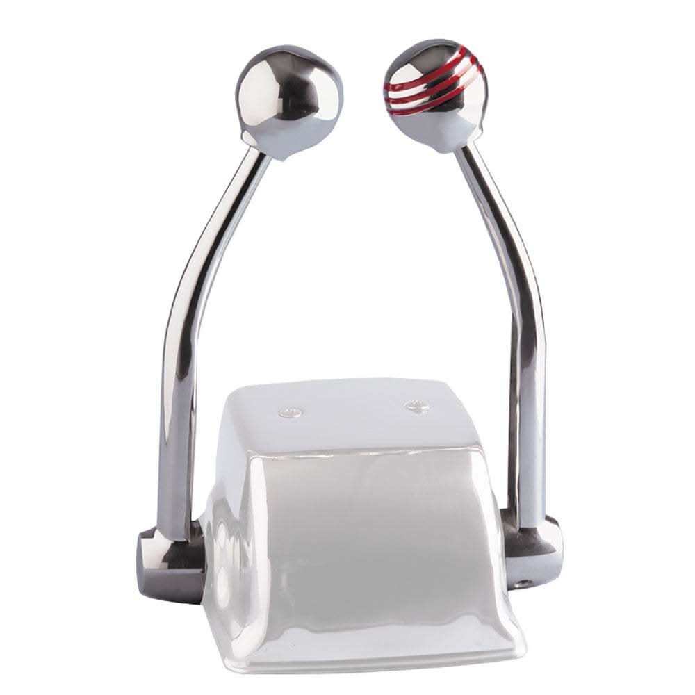 Ongaro Standard Control Arm Set with red throttle and plain shift knobs