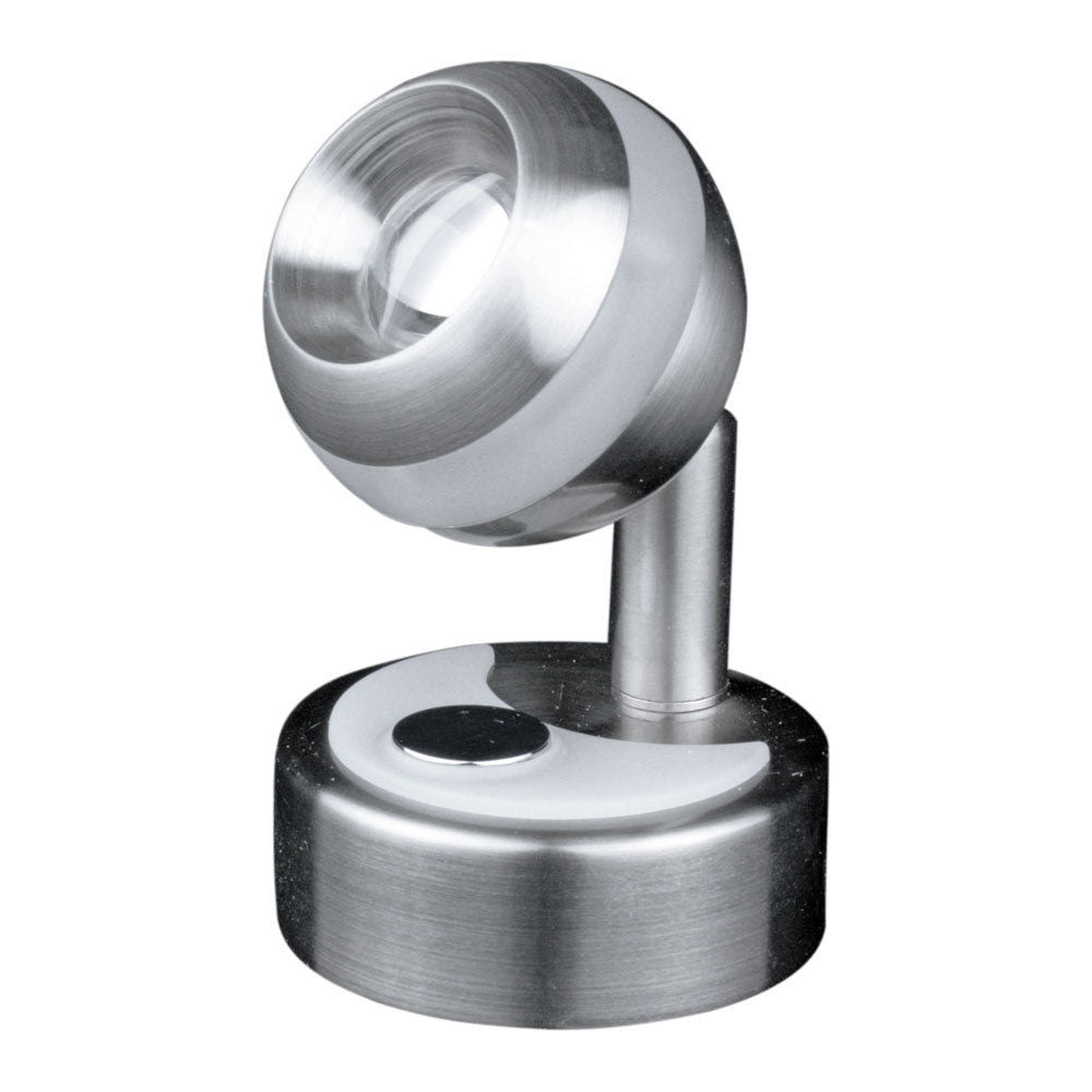 Lunasea Wall Mount LED Light with Clear Ring & Touch Dimming - Warm White/Brushed Nickel Finish - LLB-33RW-81-OT