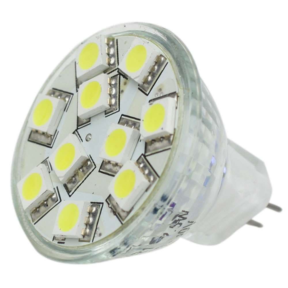 Lunasea MR11 LED Bulb with 140 lumens warm white light, 10-30VDC, energy-efficient and long-lasting