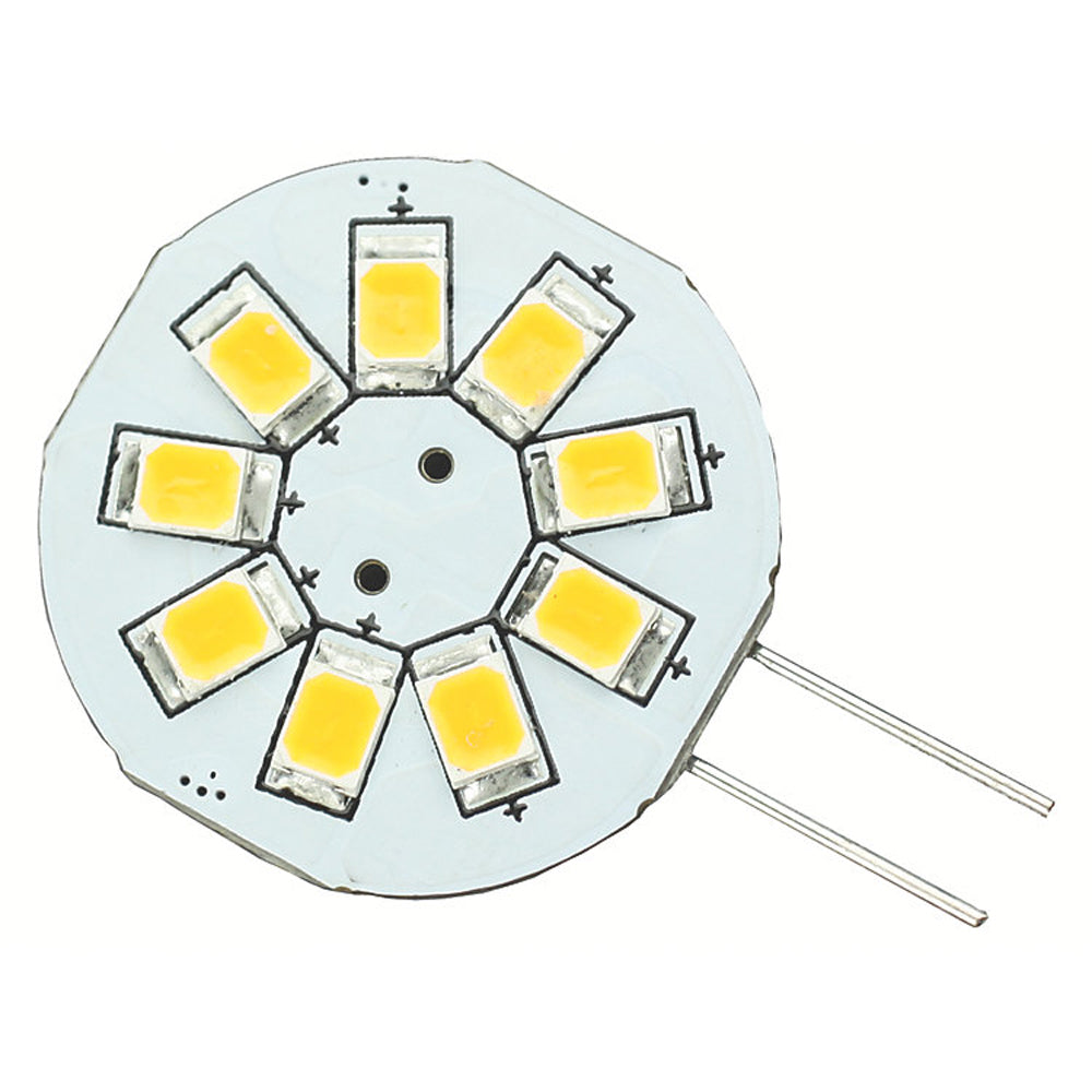 Lunasea G4 8 LED Side Pin Light Bulb - 12VAC or 10-30VDC/1.2with 123 Lumens - Warm White - LLB-216W-21-00