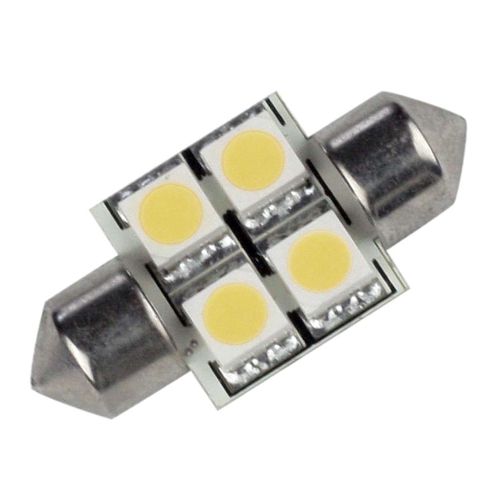 Lunasea single-sided 4 LED festoon bulb 31mm warm white 10-30VDC 60 lumens