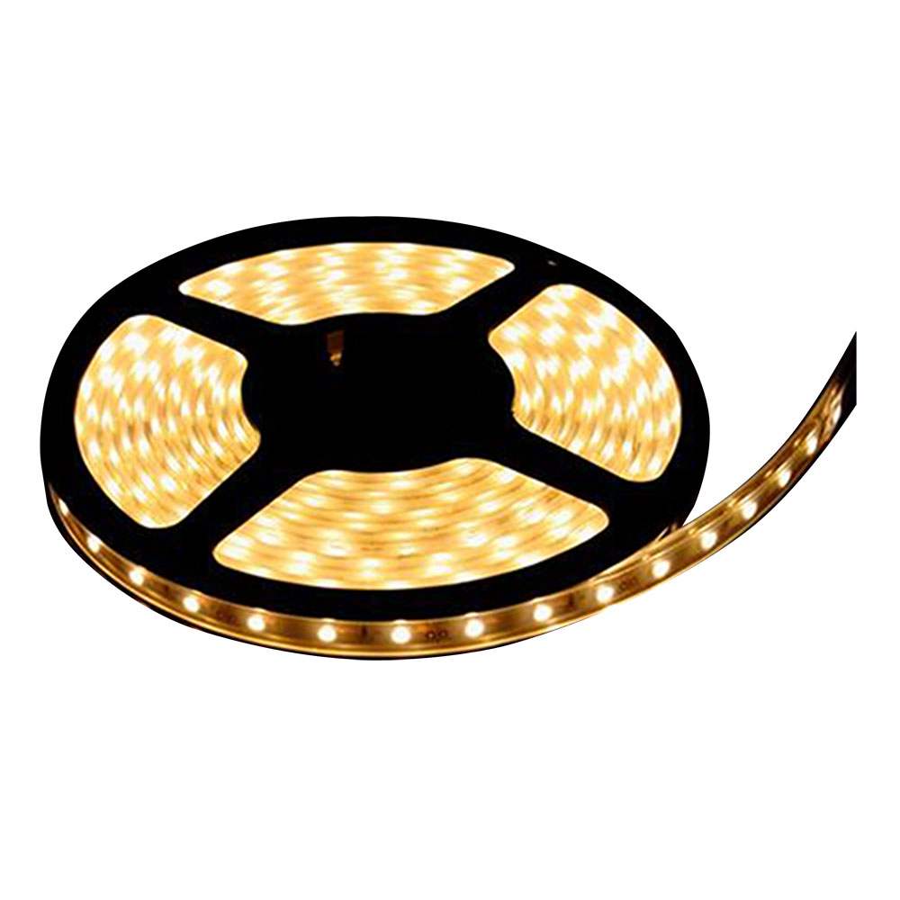 Lunasea Flexible Strip LED 5M warm white waterproof LED strip light with connector 12V
