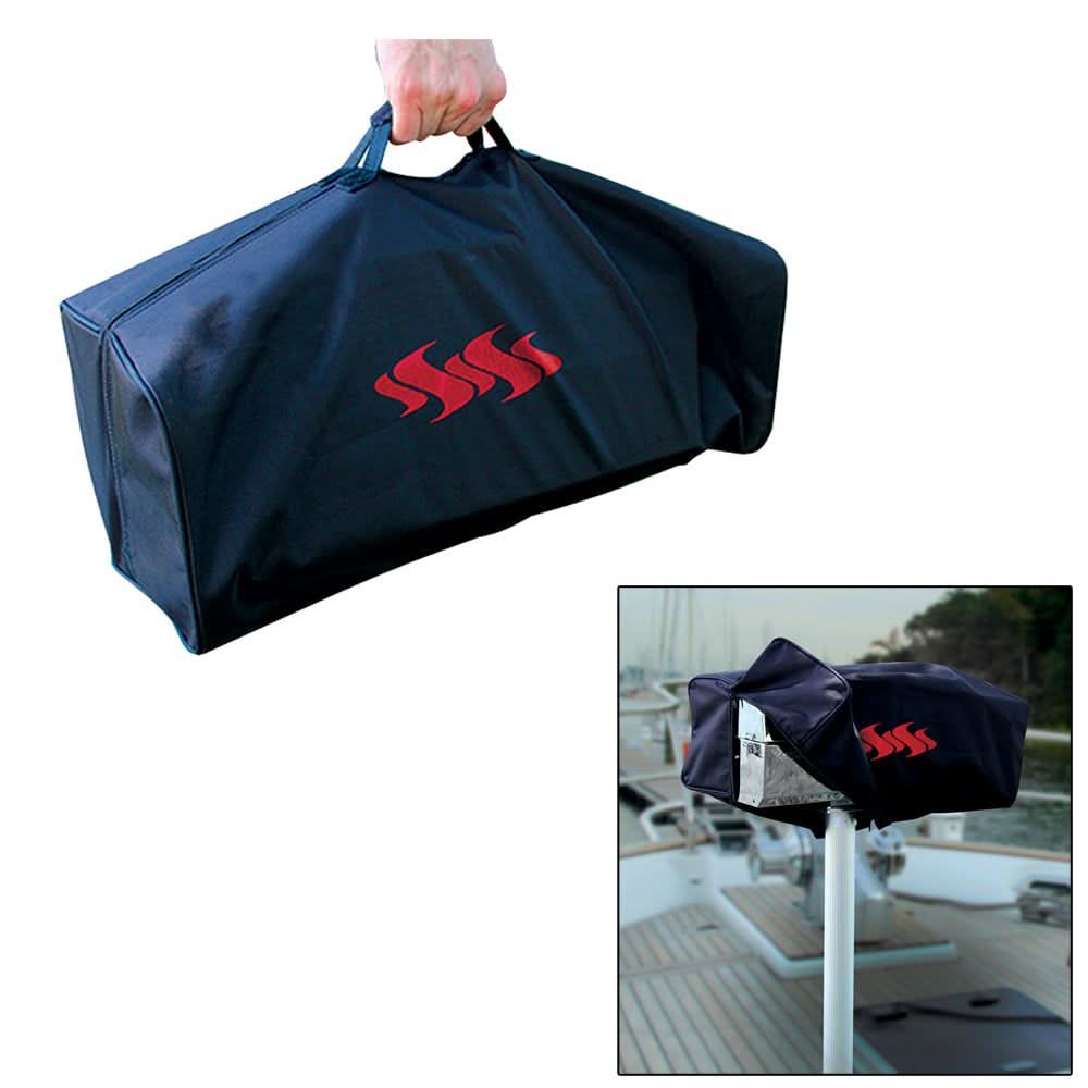 Kuuma Stow N' Go Grill Cover heavy-duty weather resistant duffle tote for mounted and portable grills