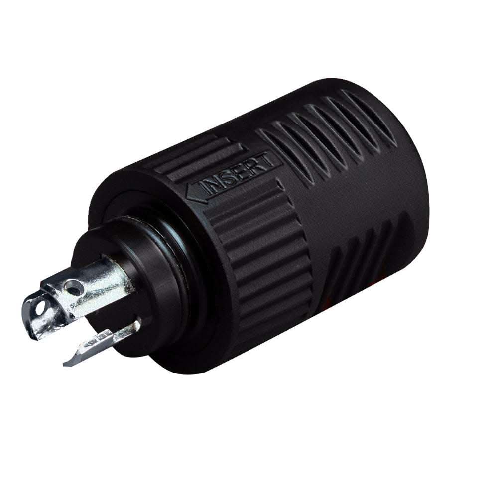 Marinco ConnectPro 3-Wire Plug with waterproof O-ring, corrosion-resistant brass, and ergonomic grip