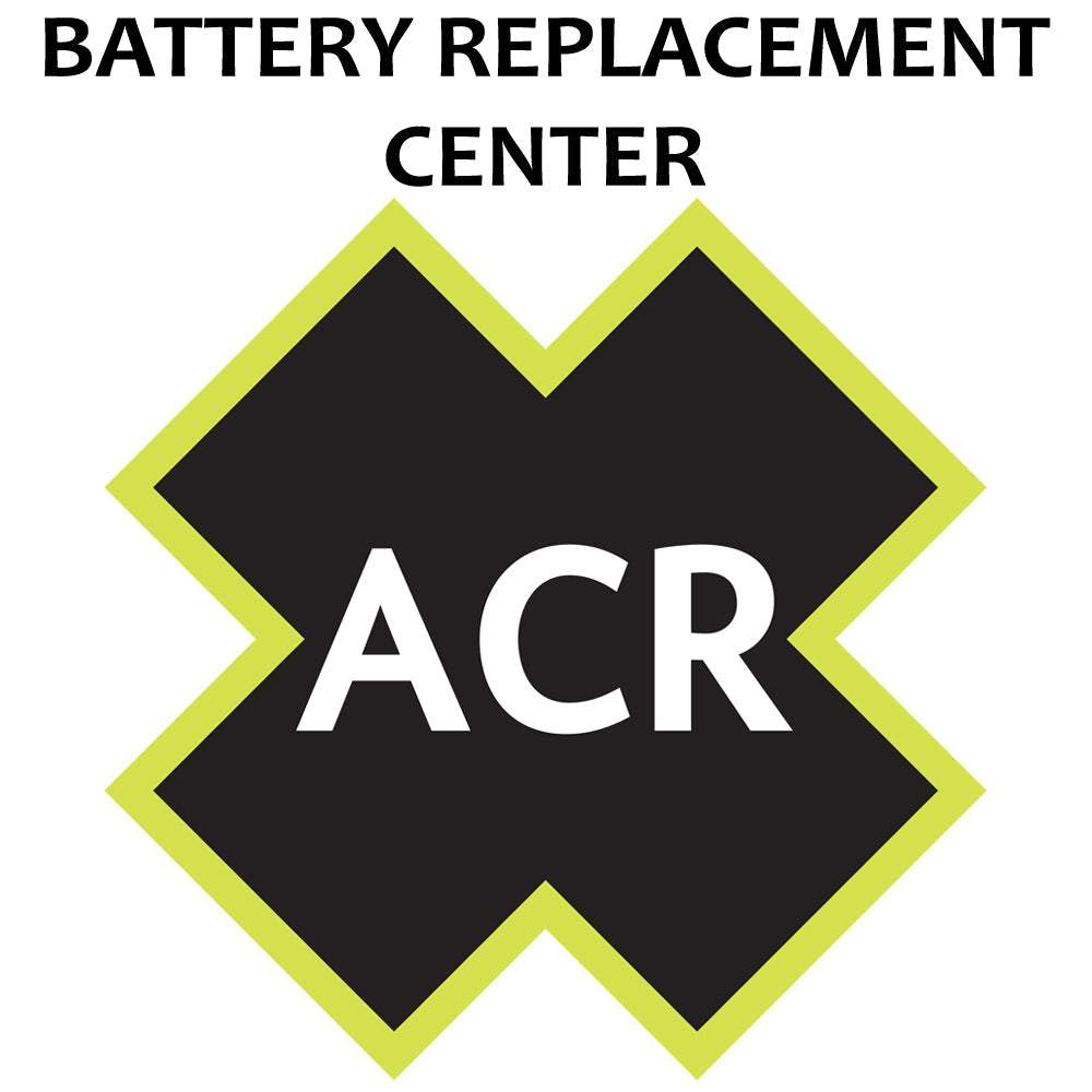 ACR battery replacement service logo for PLB-350 B SARLink EPIRB batteries