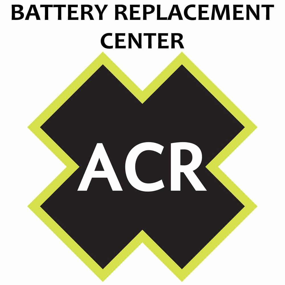 ACR battery replacement service logo for PLB-350 B SARLink EPIRB batteries
