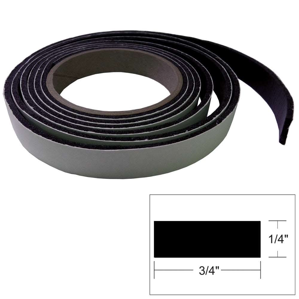TACO Hatch Tape 8-foot black sponge rubber seal strip for marine use