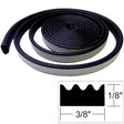 TACO Weather Seal - 10'L x ⅛"H x ⅜"W - Black - V30-0113B10-1 - V30-0113B10-1