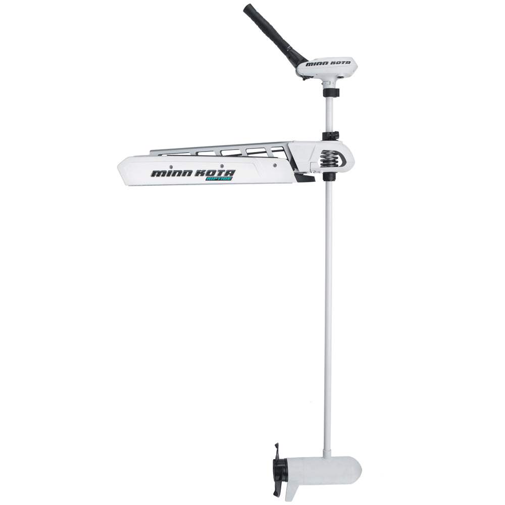 Minn Kota Riptide SF 112 saltwater trolling motor with 112lbs thrust and 62-inch shaft for boat bow mount.