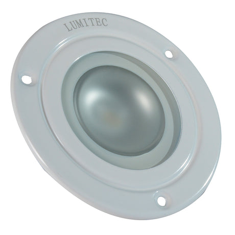 Lumitec Shadow - Flush Mount Down Light - White Finish - 3-Color Red/Blue Non-Dimming w/White Dimming - 114128