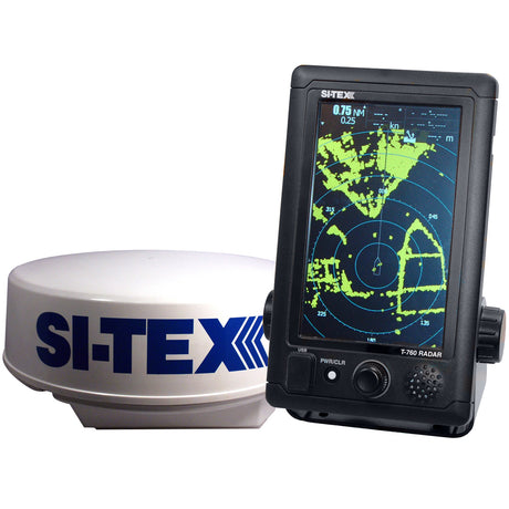 SI-TEX T-760 Compact Color Radar with 4kW 18" Dome - 7" Touchscreen - T-760