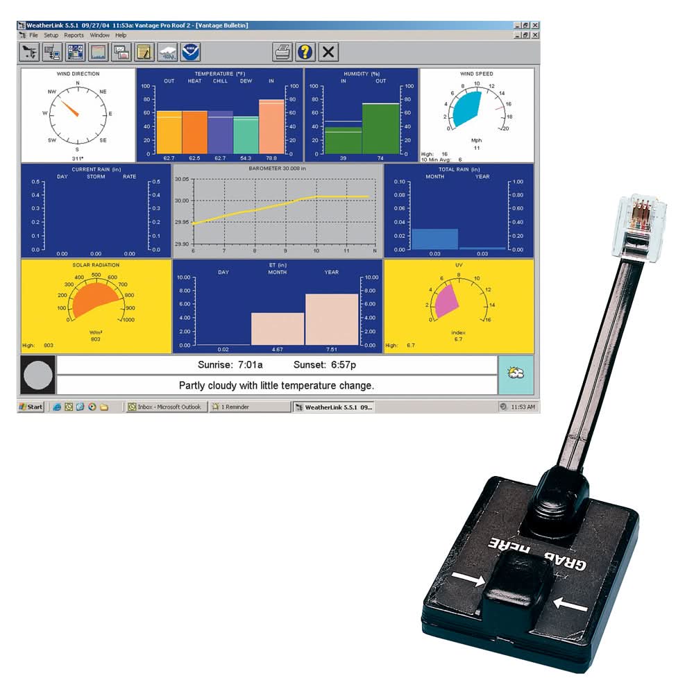 Davis WeatherLink® Windows - Serial Port f/Vantage Vue & Pro2 Series - 6510SER