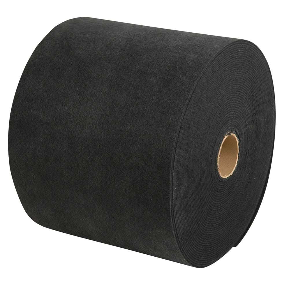 C.E. Smith black marine grade carpet roll 18 inch wide by 18 feet long with durable backing and weather resistance