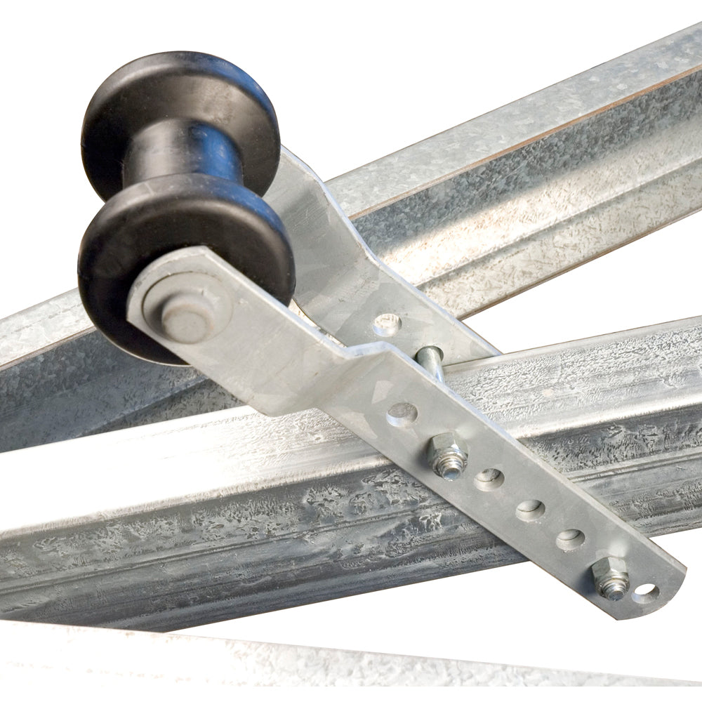 C.E. Smith 4" Adjustable Keel Roller Assembly for 2" Tongue - Black - 32005G