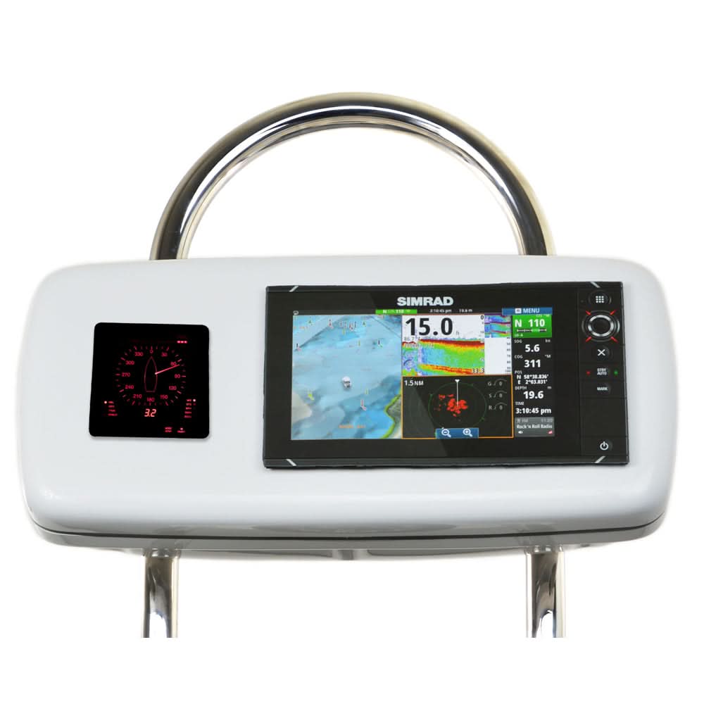 NavPod GP2040-13 SystemPod Pre-Cut for Simrad NSS9 evo2 or B&G Zeus9 & 1 Instrument for 12" Wide Guard - GP2040-13