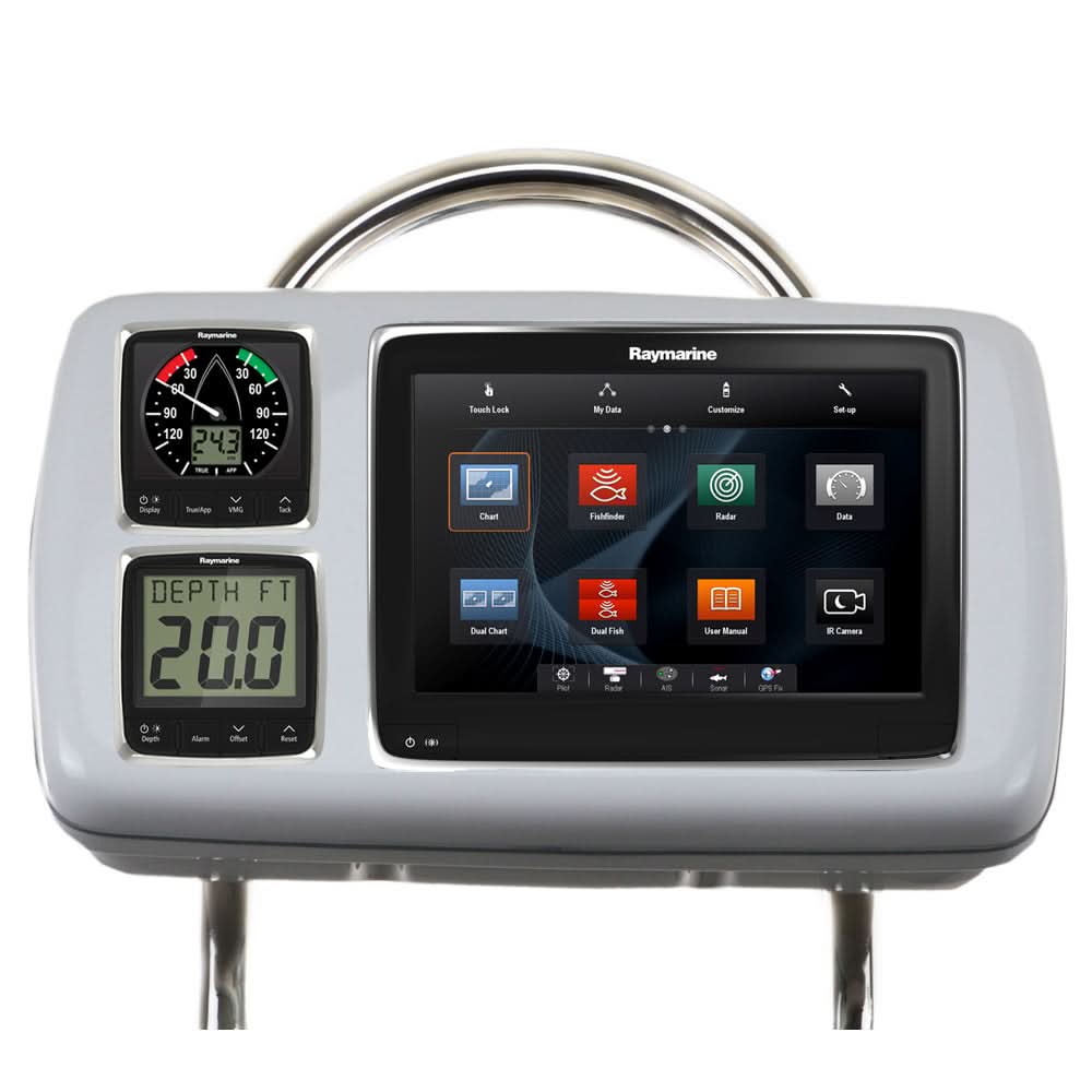 NavPod GP2080-14 SystemPod Pre-Cut for Raymarine a95/a97/a98 & 2 Instruments for 12" Wide Guard - GP2080-14