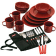 Coleman 24-Piece Speckled Enamelware Cook Set - Red - 2000016407