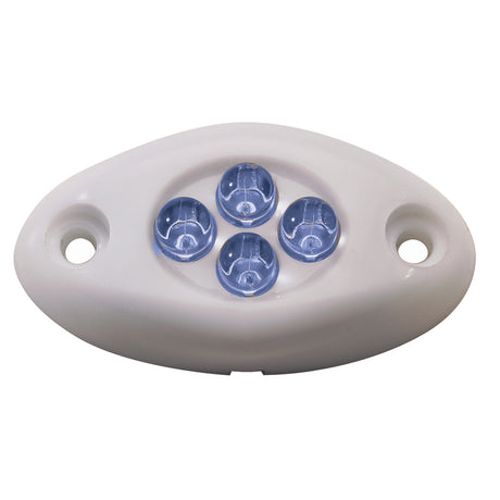 Innovative Lighting Courtesy Light - 4 LED Surface Mount - Blue LED/White Case - 004-2100-7