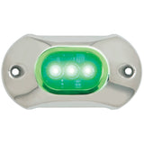Attwood Light Armor Underwater LED Light - 3 LEDs  - Green - 65UW03G-7
