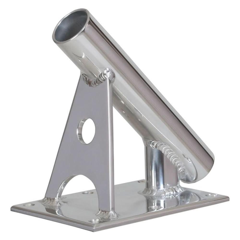 Lee's MX Pro Series Fixed Angle Center Rigger Holder - 45° - 1.5" ID - Bright Silver - MX7003CR