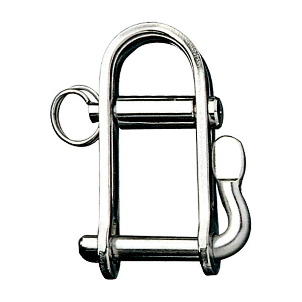 Ronstan Halyard Shackle 7.9mm stainless steel with lever action and keyed pin locking