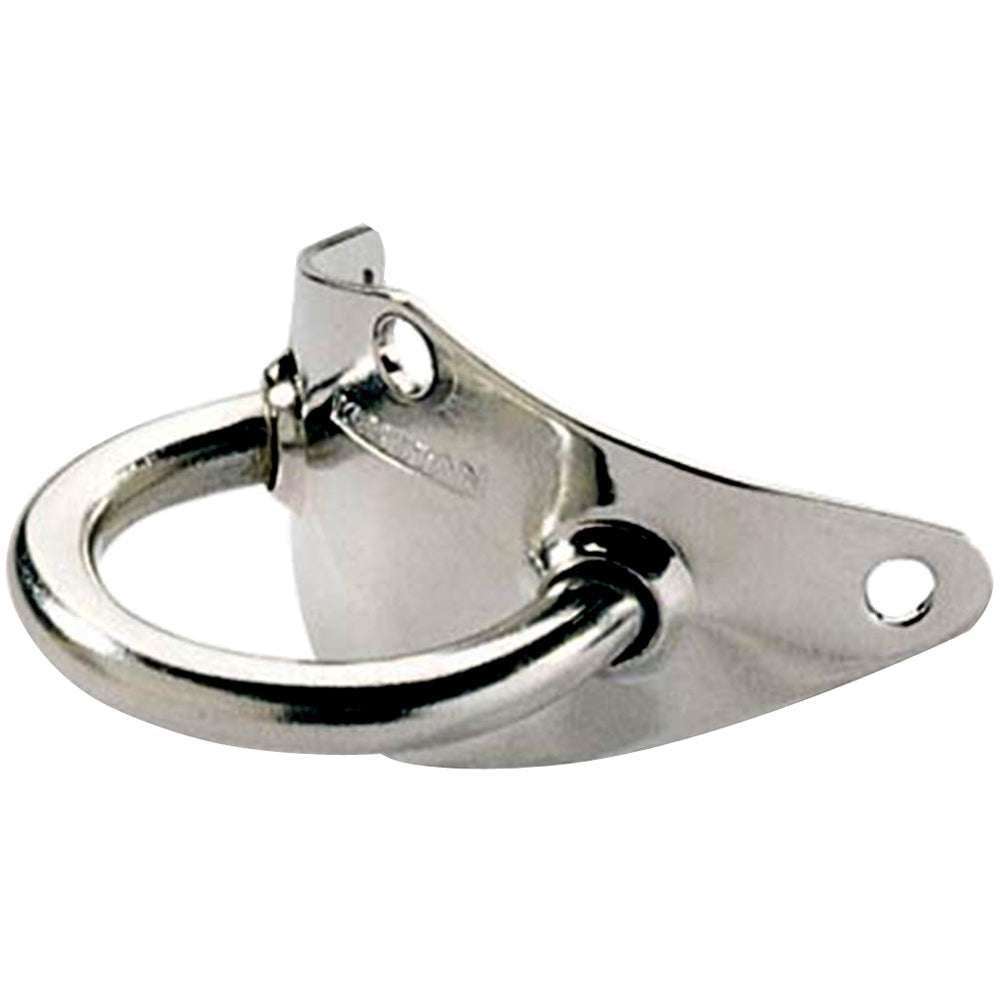 Ronstan Spinnaker Pole Ring with curved base, 30mm ID, stainless steel marine fitting