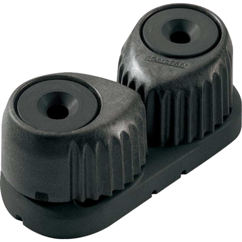 Ronstan C-Cleat medium black cam cleat with black base for 3-12mm ropes