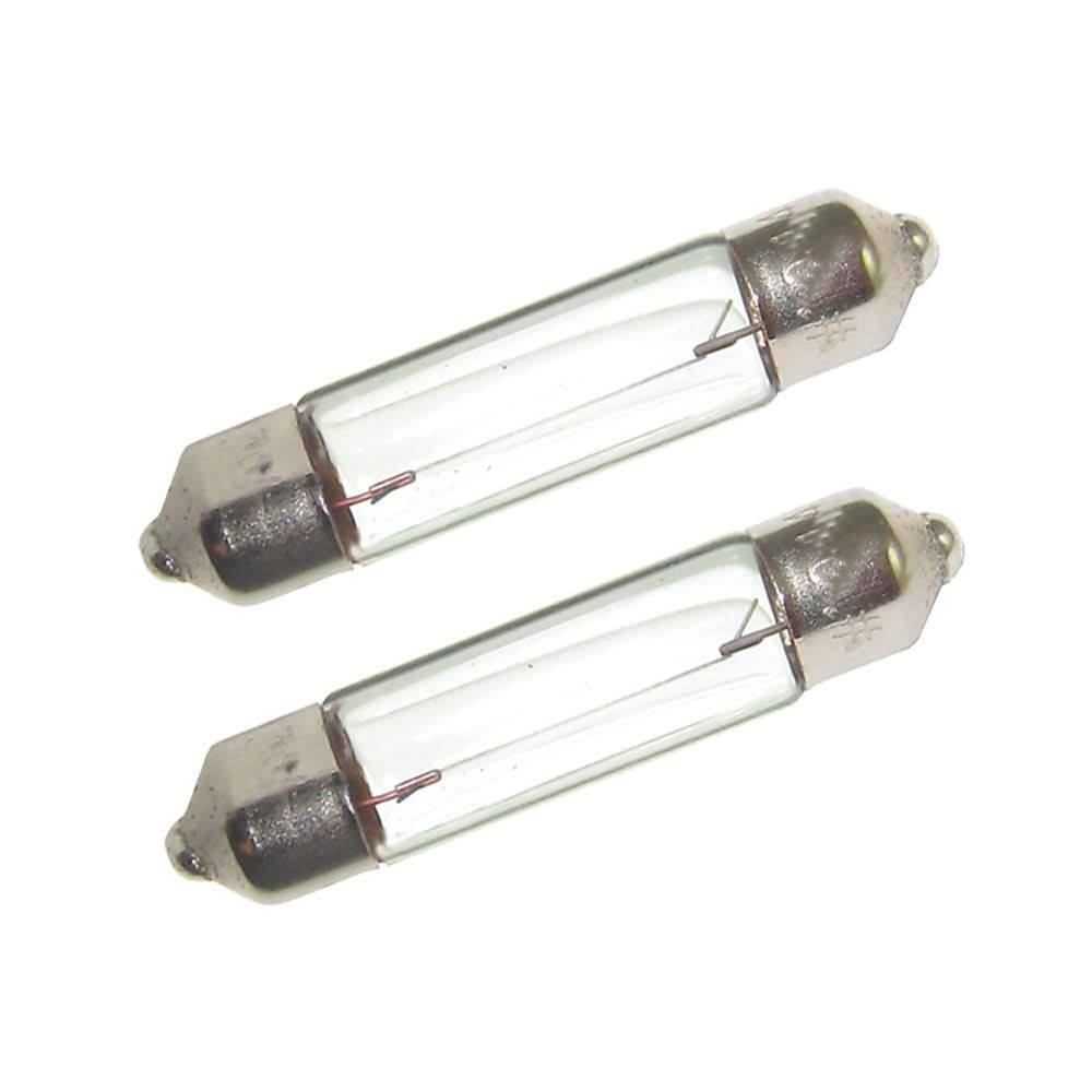 Perko Double Ended Festoon Bulbs - 24V, 10W, .40A - Pair - 0072DP1CLR
