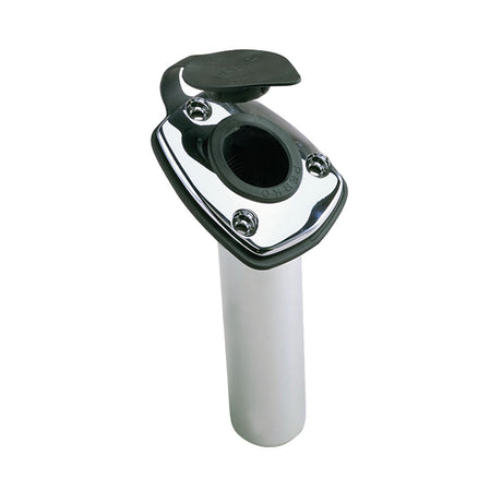 Perko Fishing Rod Holder - 65 degree Angled Flush Mount - Chrome Plated Zinc - 1205DP0CHR