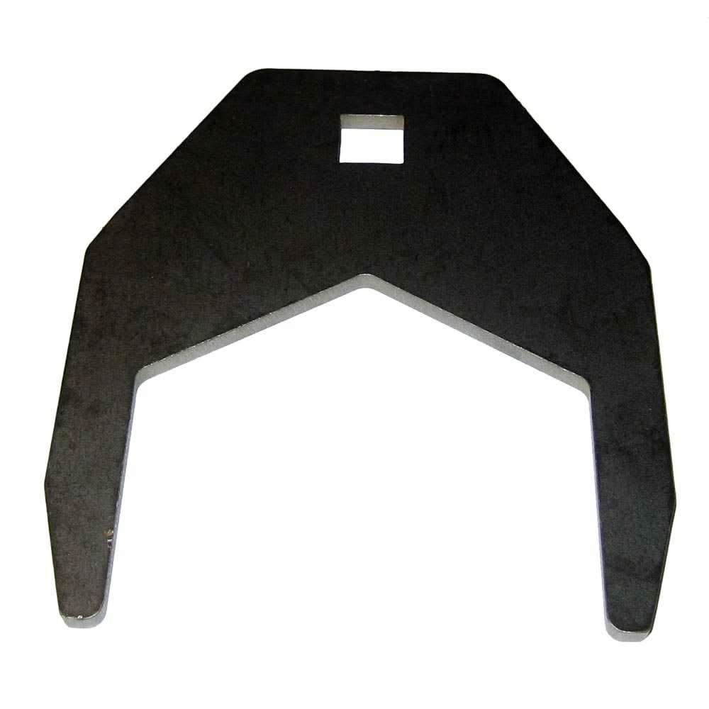Airmar 117WR-1 crows foot transducer wrench made of 3/16 inch mild steel for marine transducer installation