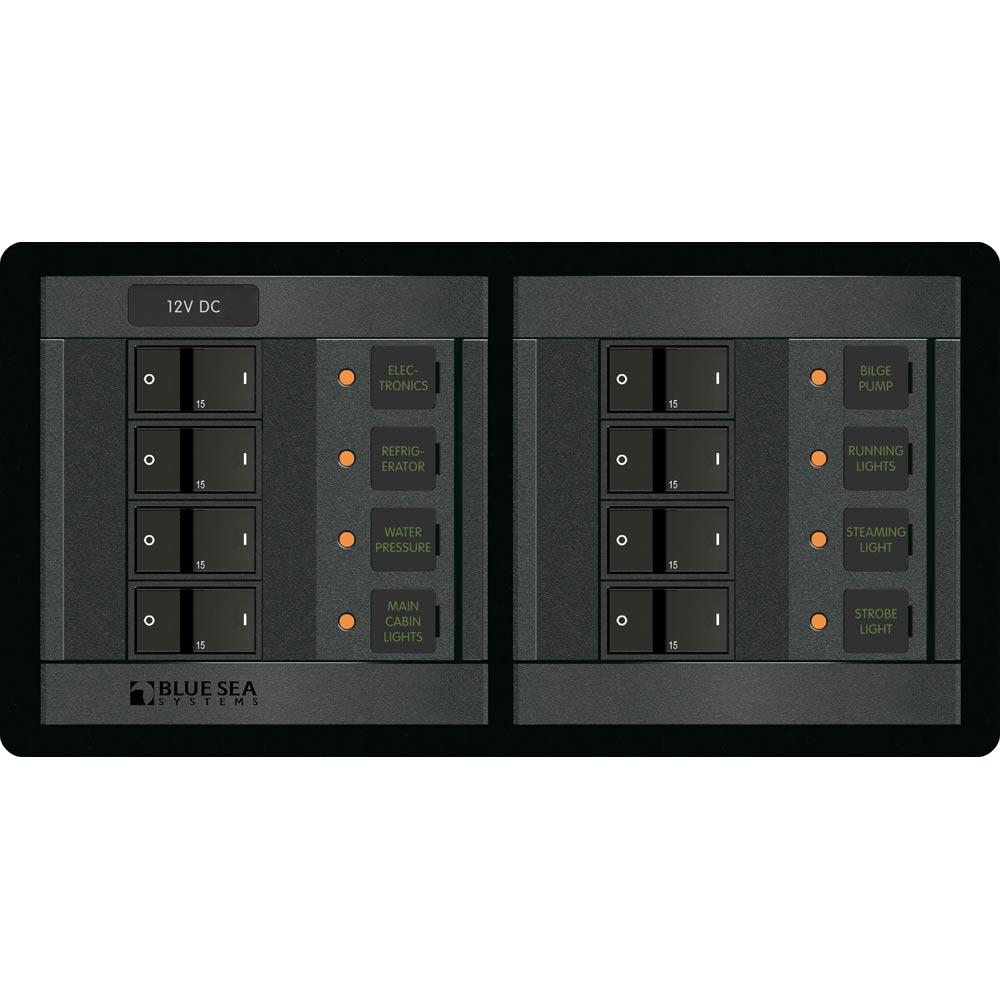 Blue Sea 1225 12V DC 8 Position - Horizontal - 1225