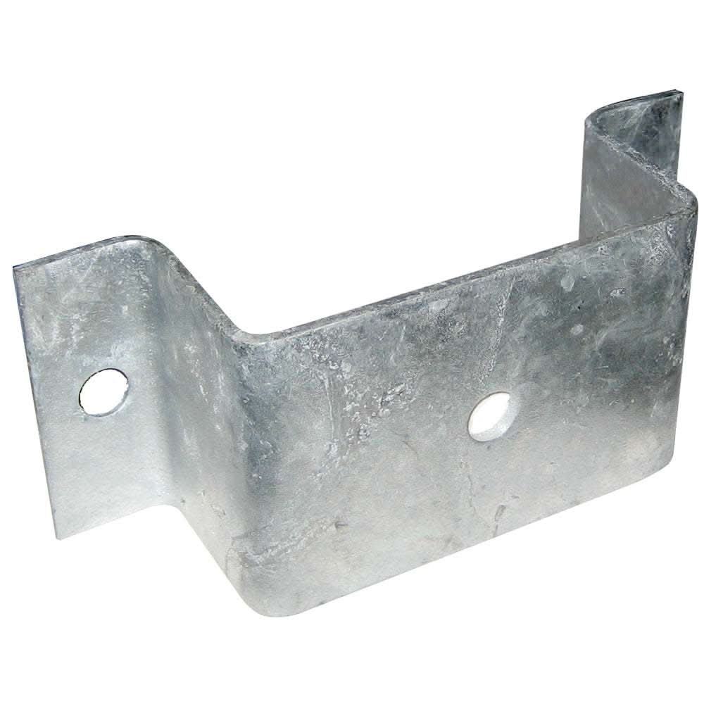 C.E. Smith Stake Pocket 45004G40 galvanized steel trailer stake pocket with 3/8 bolt holes and locking bolt center hole