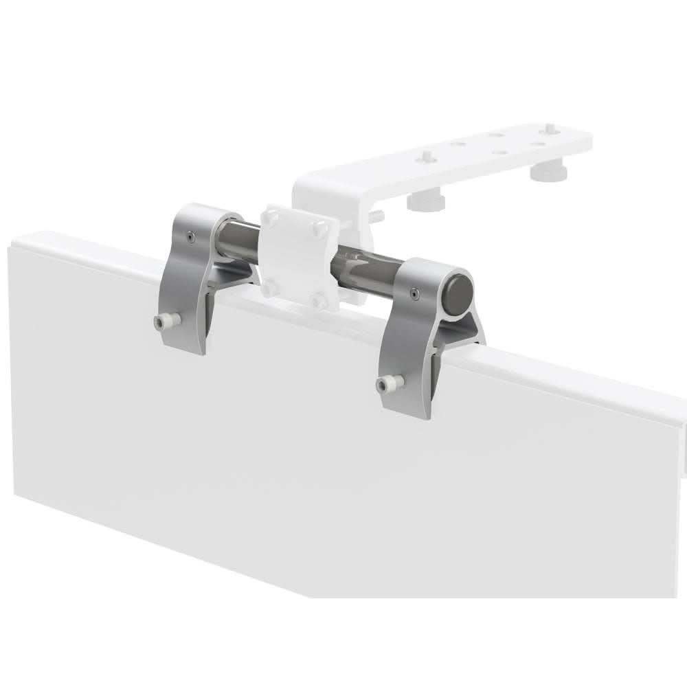 Kuuma Mount Adapter for pontoon boats with mounting brackets and arm