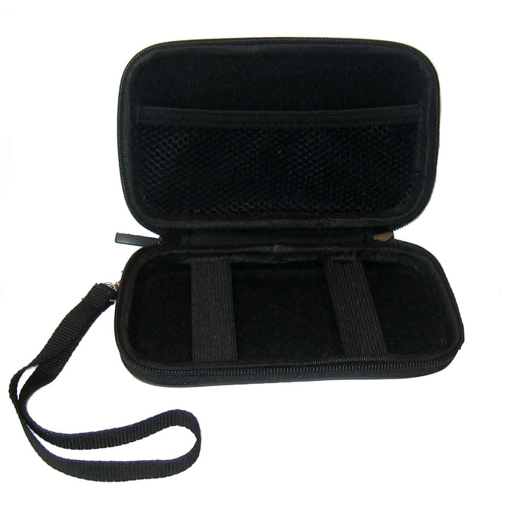 HawkEye FishTrax hard sided canvas carrying case for FishTrax fish finders with wrist strap and mesh pocket