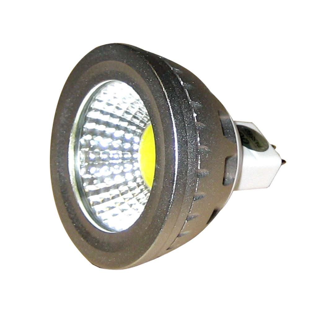 Lunasea Warm White high output LED COB style bulb MR16 with 80-degree beam angle and dimmable 5W power