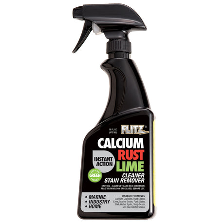 Flitz Instant Calcium, Rust & Lime Remover - 16oz Spray Bottle - CR 01606