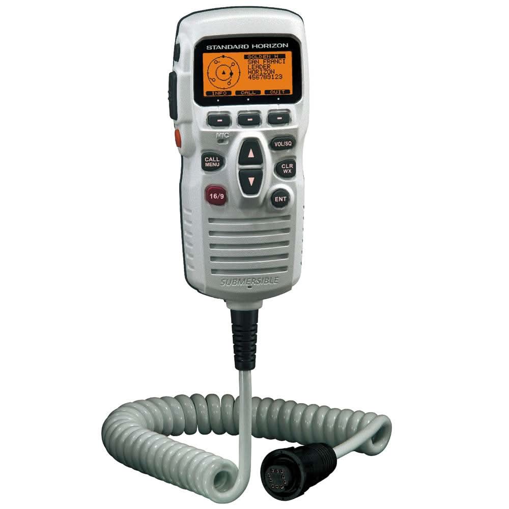 Standard Horizon RAM3+ remote station microphone white with long cord and loud audio