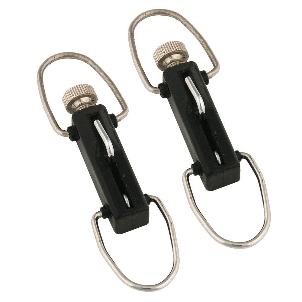 Pair of Taco Premium Outrigger Release Clips with stainless steel and PVC construction