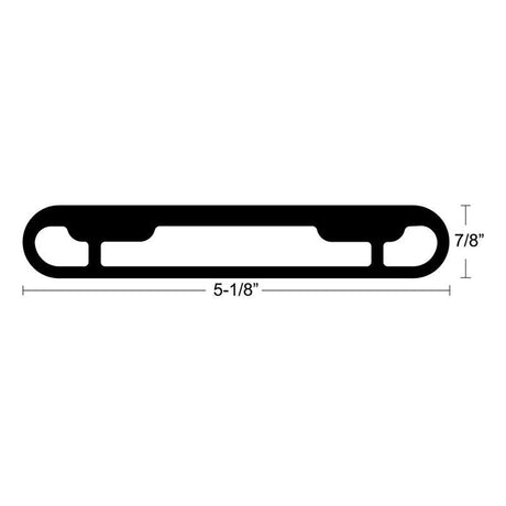 TACO T-Top Extrusion Plate Pre-Drilled f/Grand Slams - 30" - Pair - GSE-1939BSA30-C